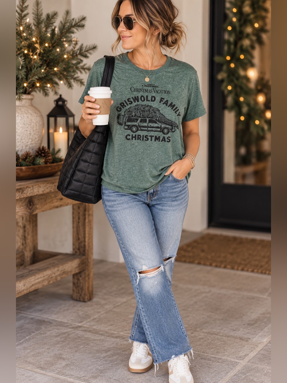 Maurices 0X Griswold Family Christmas Vacation Green Graphic Tee